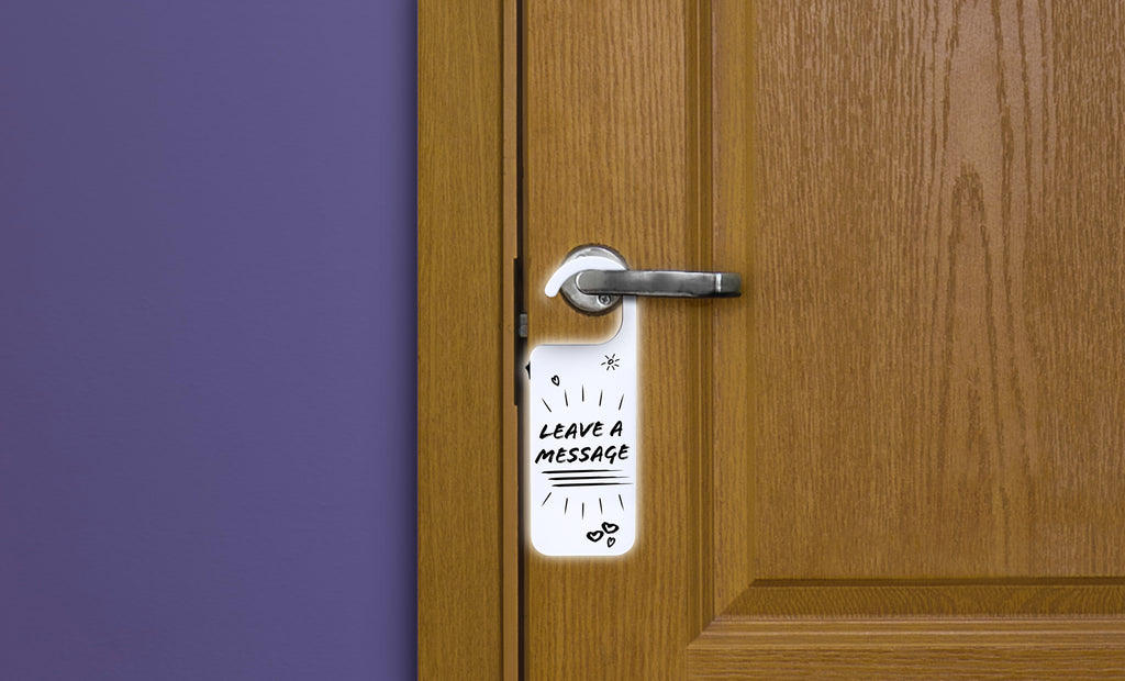 Hearth & Haven Hanging Door Sign Dry Erase White Board Do Not Disturb