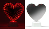 Hearth & Haven Laser Night Light Desktop Decorative Infinity Mirror