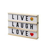 Hearth & Haven Wooden LED Light-Up Message Lightbox