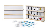 Hearth & Haven Wooden LED Light-Up Message Lightbox