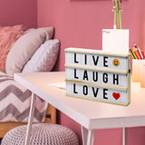 Hearth & Haven Wooden LED Light-Up Message Lightbox