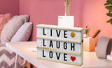 Hearth & Haven Wooden LED Light-Up Message Lightbox