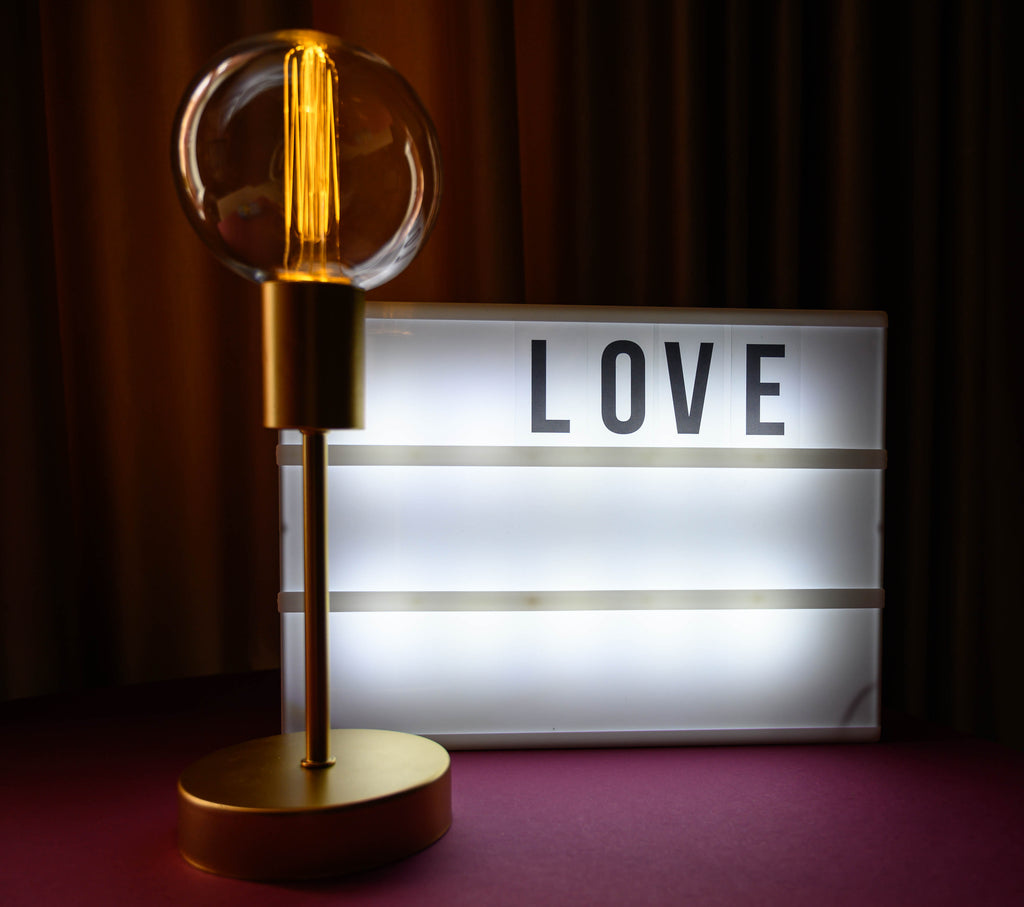 Hearth & Haven Wooden LED Light-Up Message Lightbox