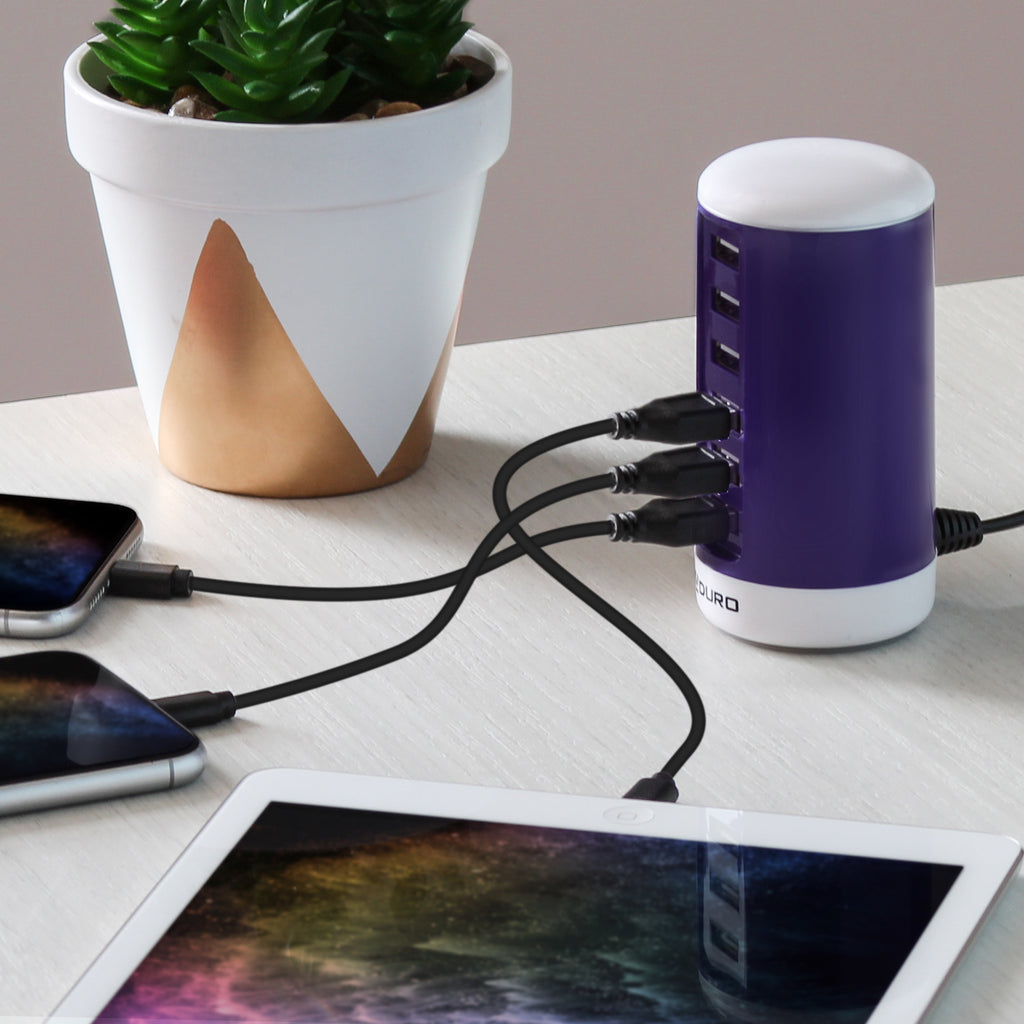 Aduro Power Tower 6 Port USB Charging Station