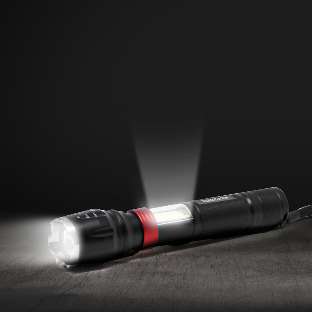 Zero Dark 2 in 1 Tactical Flashlight Emergency Soswork Light Compact 6 Mode  40x for sale online