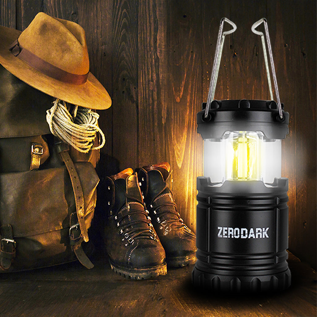 Zerodark Tactical Collapsible Lantern & Flashlight 300 Lumens, Wide Angle  Beam
