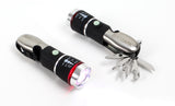 ZeroDark 5pc Tactical Stainless Steel Multi Tool Flashlight, Seat Belt Cutter, & Glass Breaker