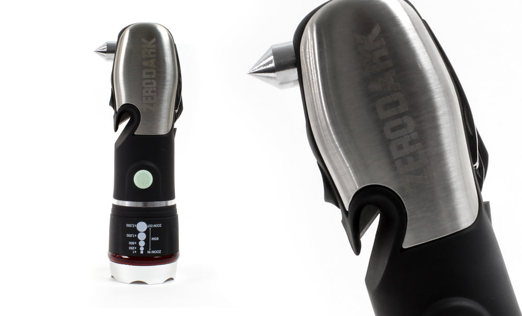ZeroDark 5pc Tactical Stainless Steel Multi Tool Flashlight, Seat Belt Cutter, & Glass Breaker