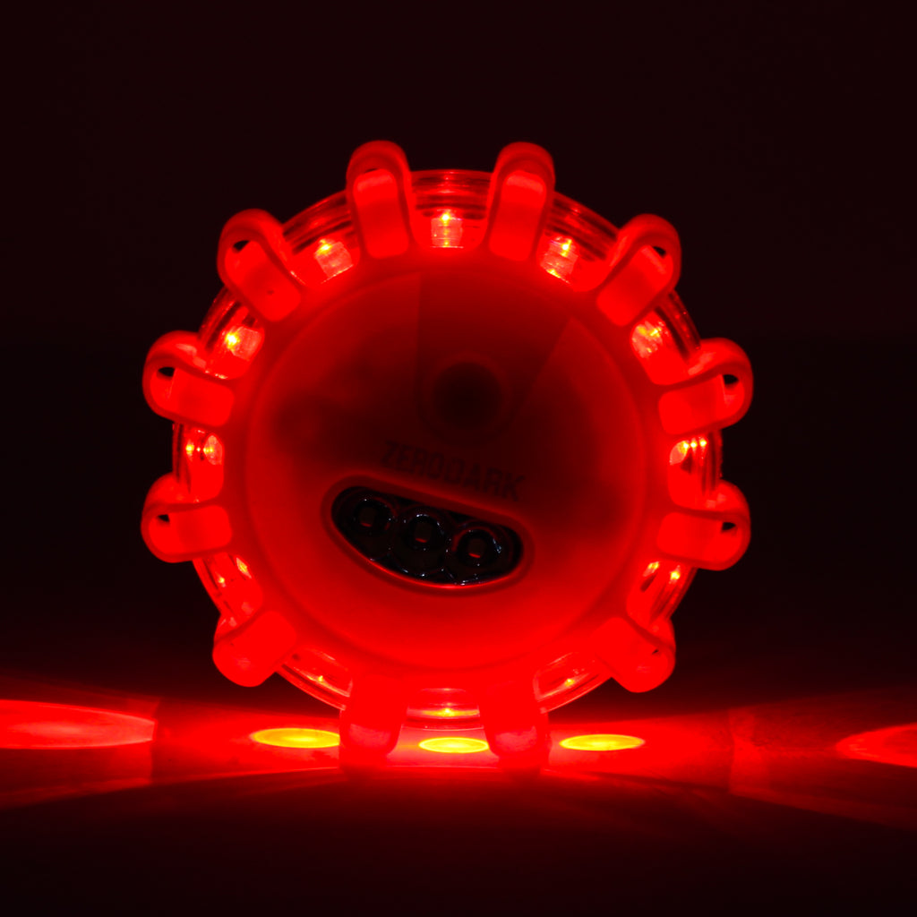 ZeroDark LED Roadside Flare Safety Puck Light