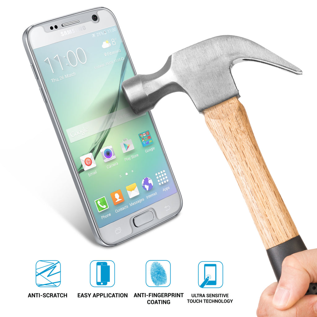 SHATTERGUARDZ Tempered Glass Screen Protector: Galaxy S7