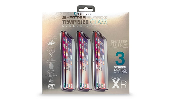 ShatterGuardz Tempered Glass Screen Protectors for iPhones 3 Pack