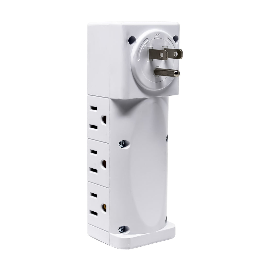 Aduro Surge Swivel Wall Charging Tower w/ 9 Outlets & Dual USB Ports