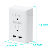 Aduro Surge Multi Charging Station with 2 Outlets & Dual USB Ports