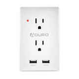 Aduro Surge Multi Charging Station with 2 Outlets & Dual USB Ports