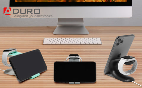 Aduro 2 in 1 Desktop Charging Stand for iPhone and Apple Watch