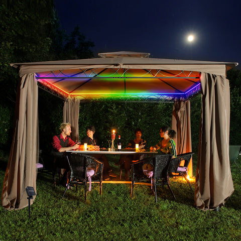 Tech Theory Solar Powered Outdoor LED Strip Lights