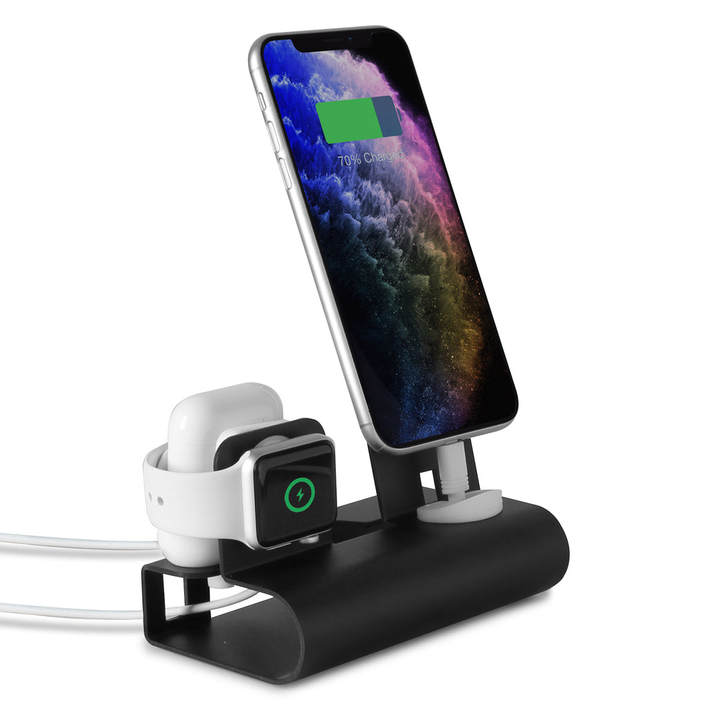 Aduro 3 in 1 Desktop Charging Stand for iPhone, Airpods, & Apple Watch