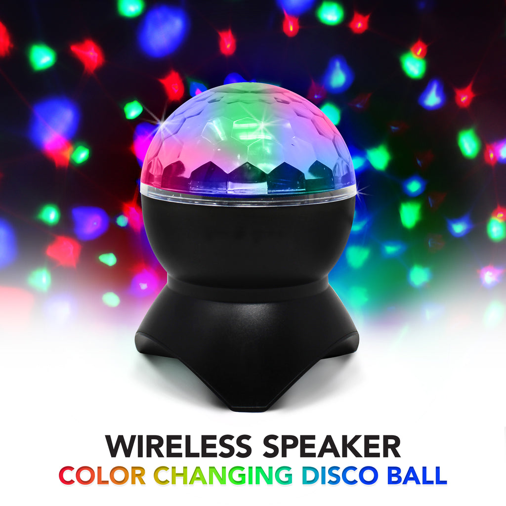 Tech Theory Illuminated Wireless Speaker Color Changing Disco Ball