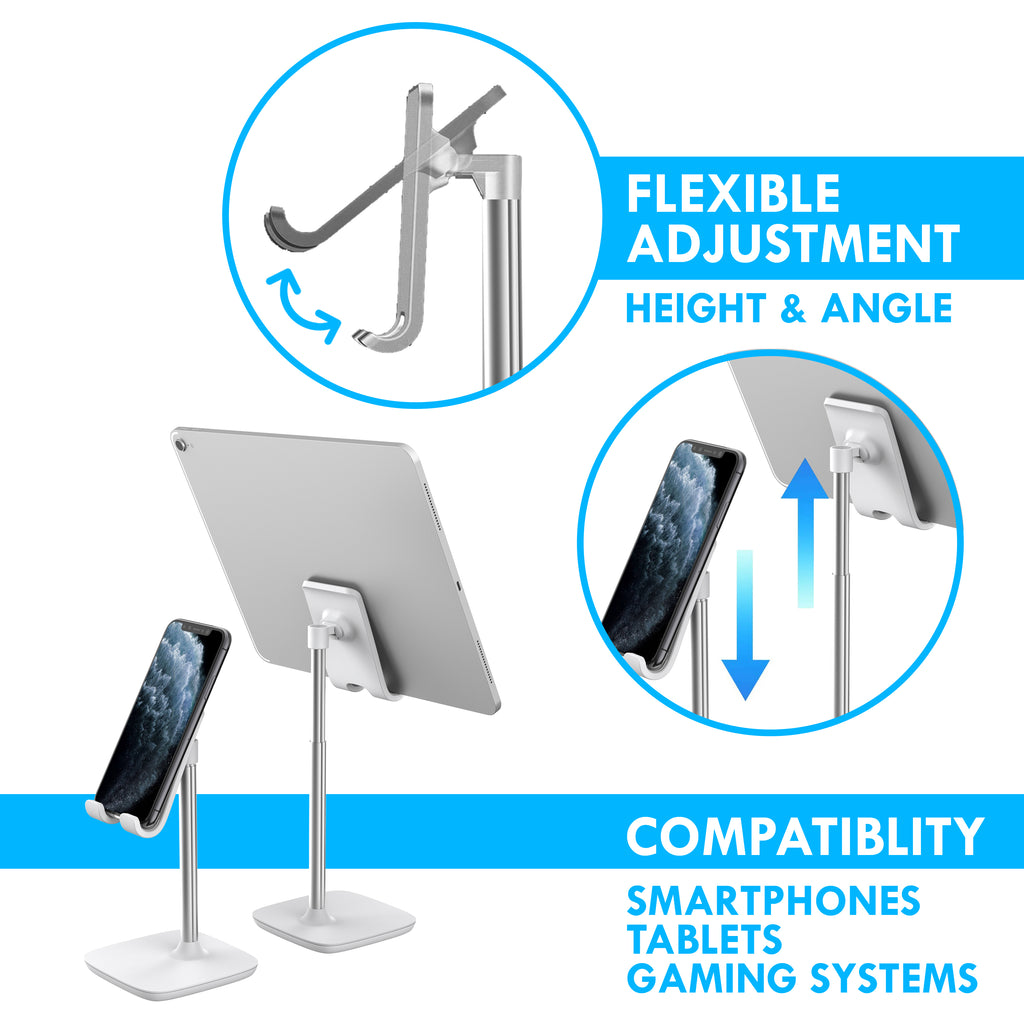 Aduro Elevate Stand with Adjustable Height for Phone & Tablets
