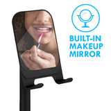 Solid Stand with Mirror for Phones & Tablets Black
