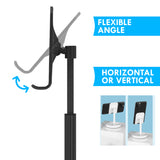 Solid Stand with Mirror for Phones & Tablets Black