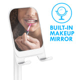 Solid Stand with Mirror for Phones & Tablets White