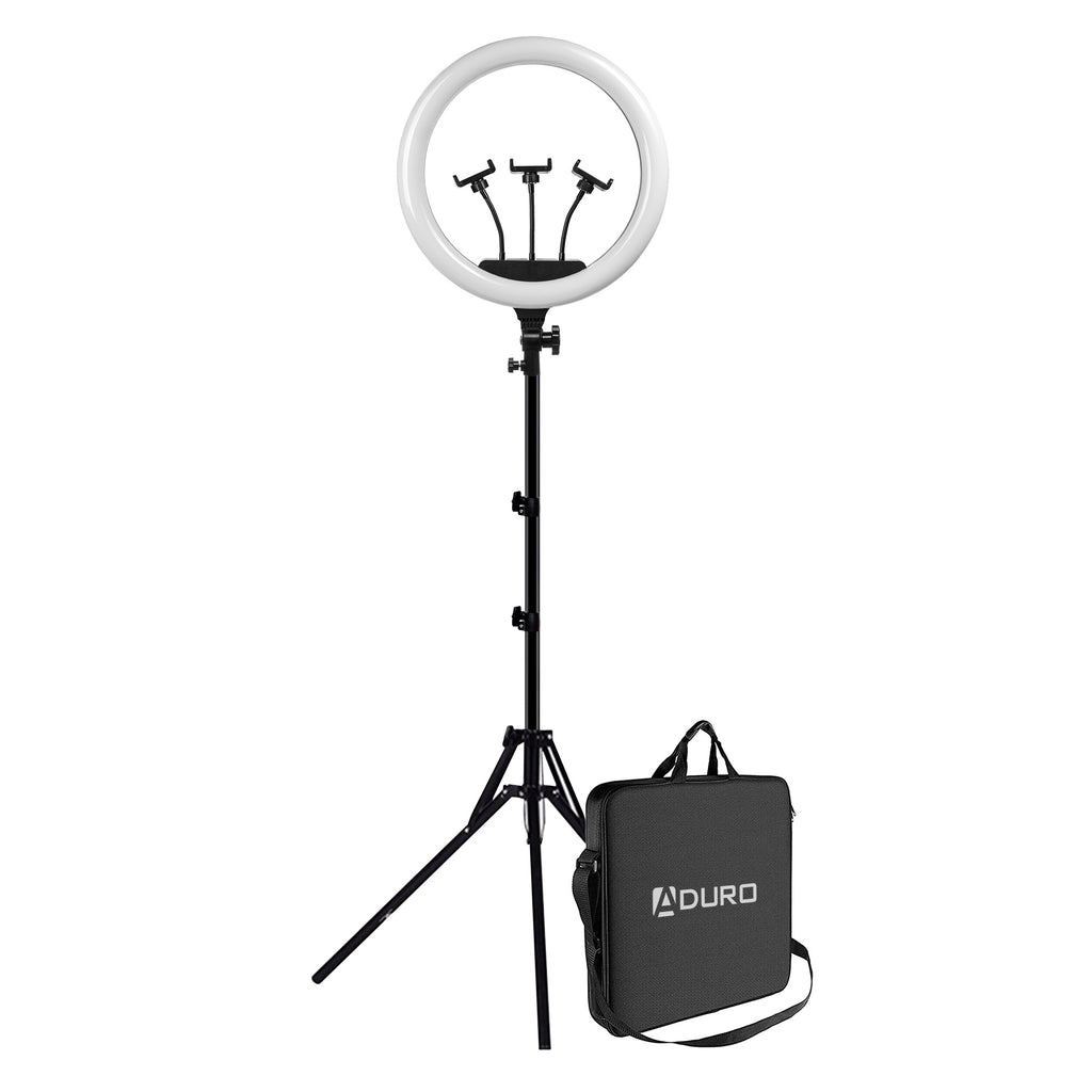 Aduro U-Stream Executive Home Streaming Studio Kit with 18" Ring Light & Tripod