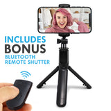 Aduro U-Stream Mini Selfie Stick Tripod w/ Wireless Remote