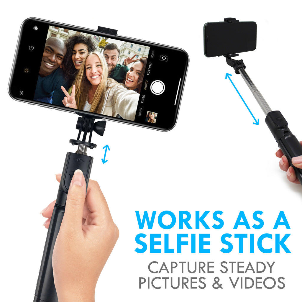 Aduro U-Stream Mini Selfie Stick Tripod w/ Wireless Remote