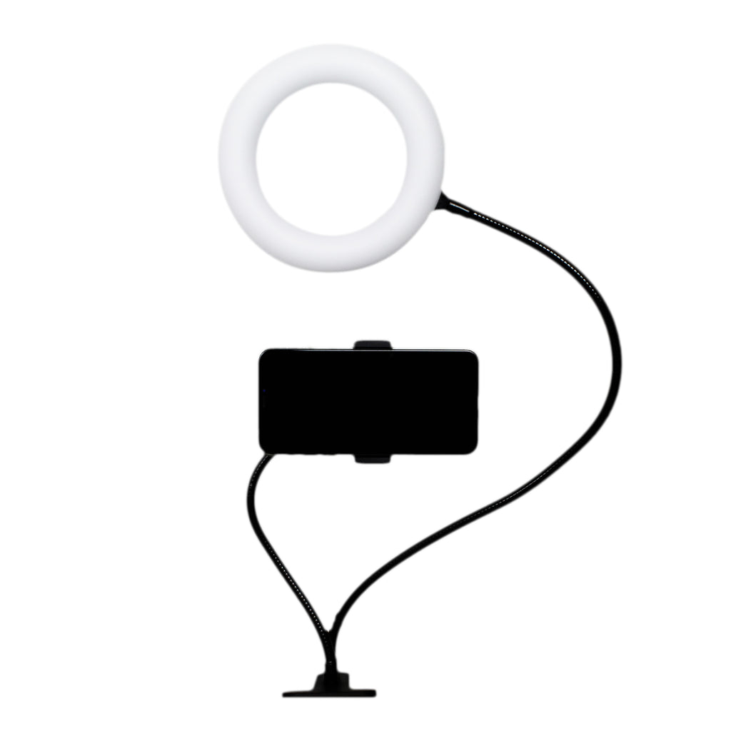 U-Stream Selfie Studio Gift Set w/ 6” Ring Light Stand, Selfie Clip Light & 6 Ft LED Light Strip