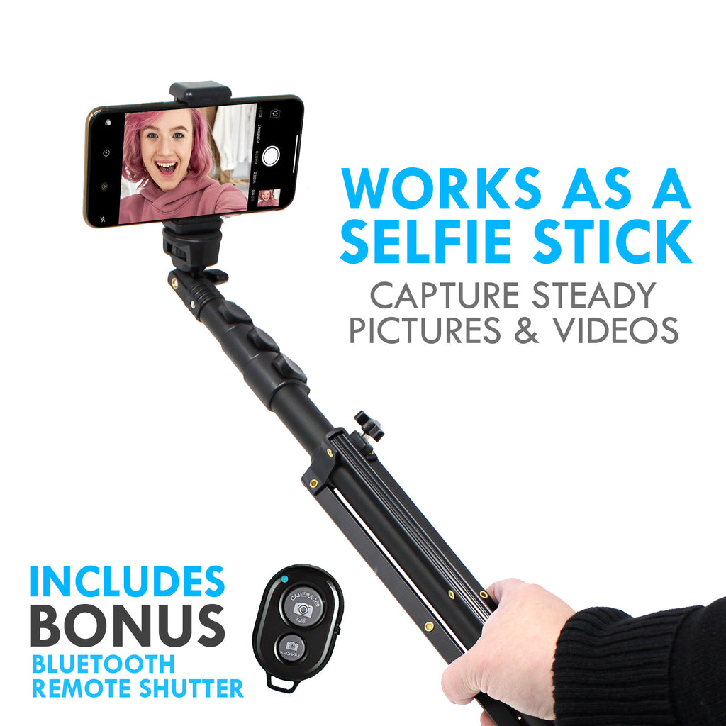 ATUMTEK Selfie Stick Tripod 51 Wireless Bluetooth Remote 