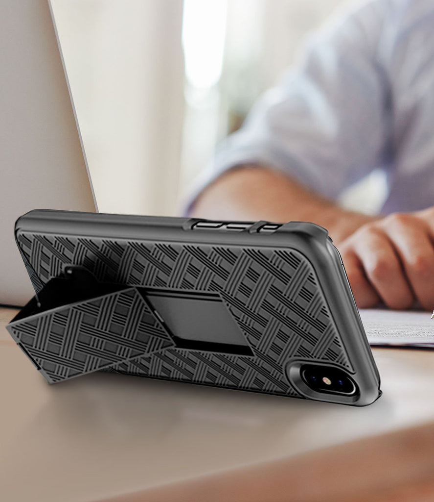 SHELL & HOLSTER COMBO CASE: APPLE IPHONE X/XS