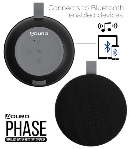 049-Phase Wireless Speaker Water Resistant for Outdoor and Travel Black