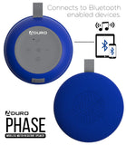 Phase Wireless Speaker Water Resistant for Outdoor and Travel Blue