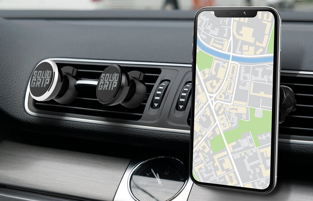 Aduro Solid Grip Magnetic Car Vent Phone Mount for iPhone & Android