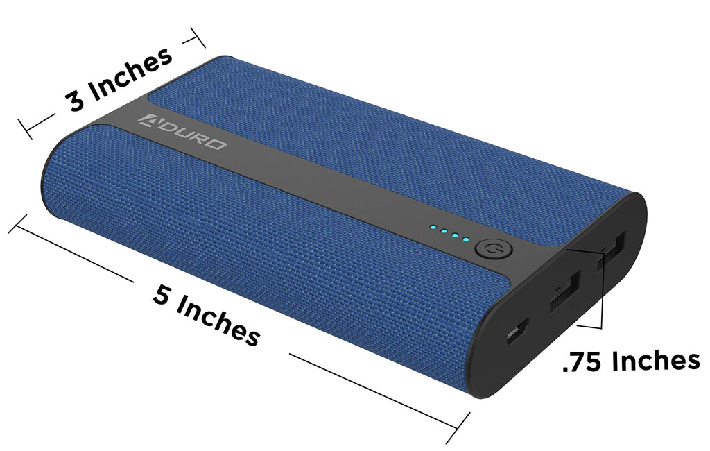 Aduro PowerUp Fabric 12,000mAh Dual USB Backup Battery