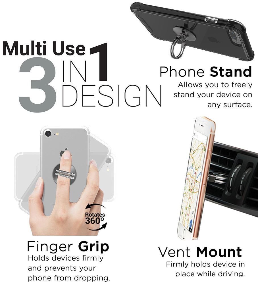 Promo - 3 in 1 Phone Ring Holder Stand & Car Holder