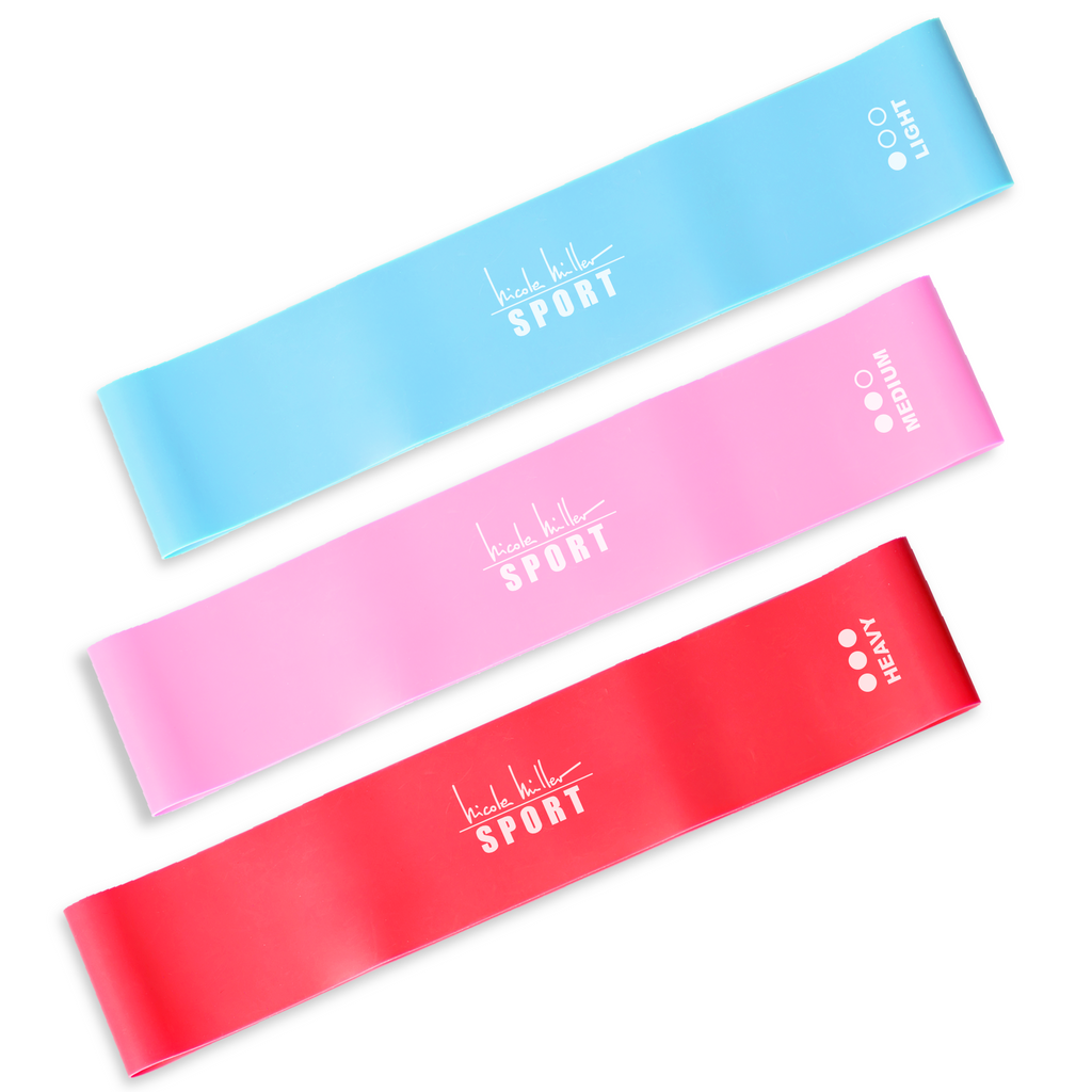 Nicole Miller Resistance Bands 3 Pc Set